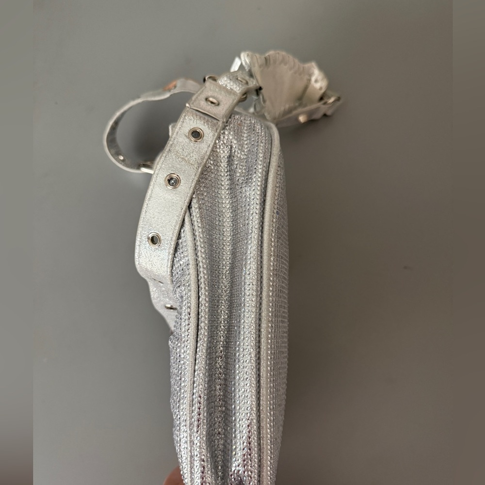 Silver Rhinestone Women's Shoulder Bag - Picture 7 of 7